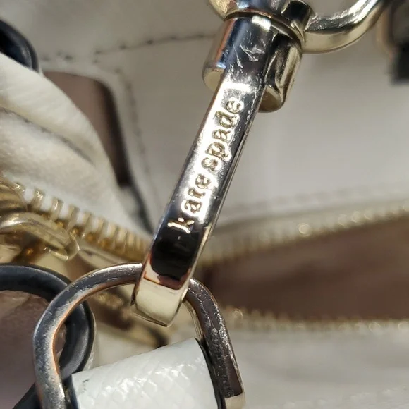 KATE SPADE 3 tone Saffiano leather crossbody bag - Picture 9 of 12